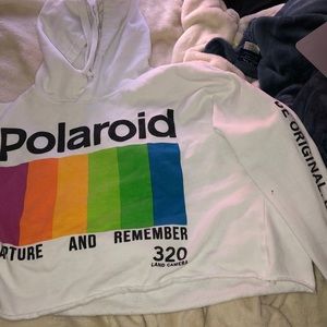 Long sleeve hoodie crop top